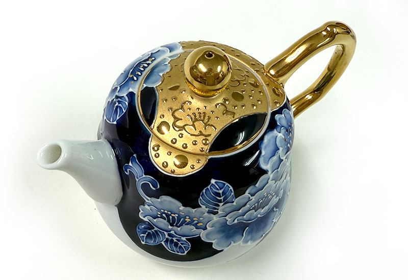 新青花富貴財源福祿壺組